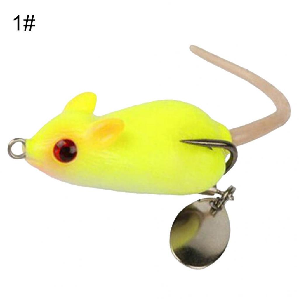 Lifelike Rat Sharp Hook Bass Snakehead Fishing Tackle Bait Simulation Mouse Lure