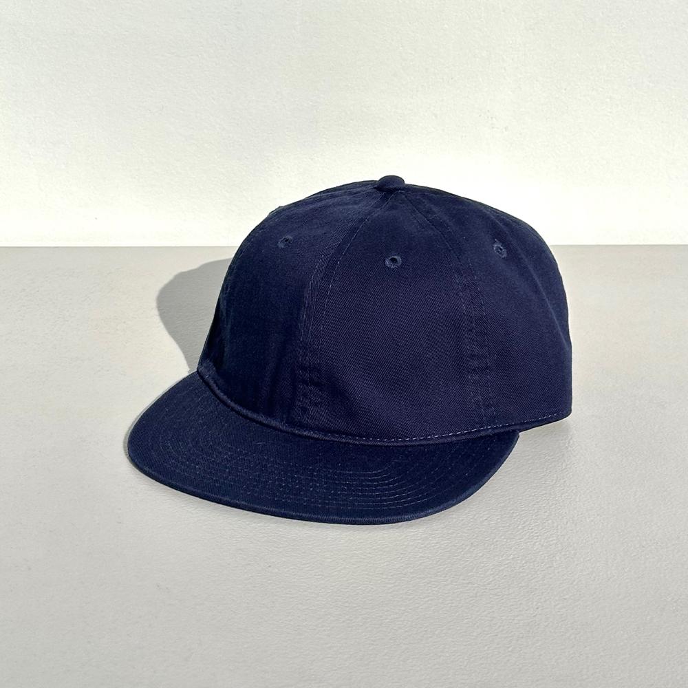 Nyuhaeteun Cotton Flat Brim Cap (Navy)