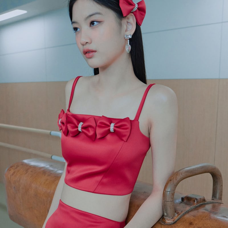 LOVUEE Scarlet Satin Double Bow Headband