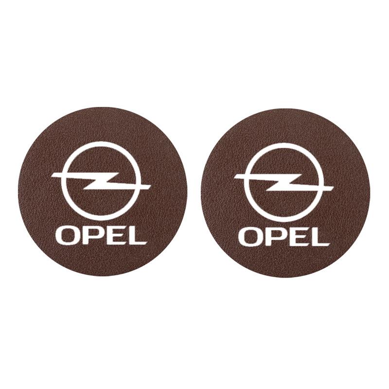 

2Pcs Car Coasters Carbon Fiber Cup Holder Mat For Opel Corsa D Astra Insignia Mokka Car Interior Accessories Decorative Coasters