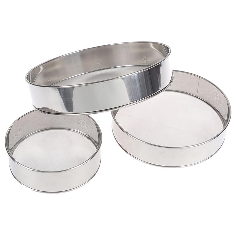 Küche Feine Mesh Mehl Sieb Runde Edelstahl Mehl Sieb Sieb Sieb Sieb