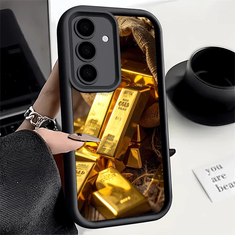 Fine Gold Pattern Printing Soft Phone Case for Samsung Galaxy S26 Ultra S25 Edge S24 S23 S22 Plus S21 S20 FE 5G Shell Silicone F