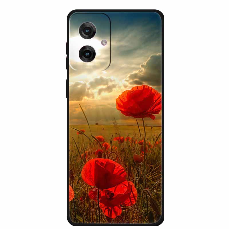 Etui do Motorola Moto G55 5G Luksusowe Miękkie Silikonowe TPU Tylna Osłona Etui na Telefon dla MotoG55 Ochronne Odporne na Wstrząsy Kolorowe Fundas