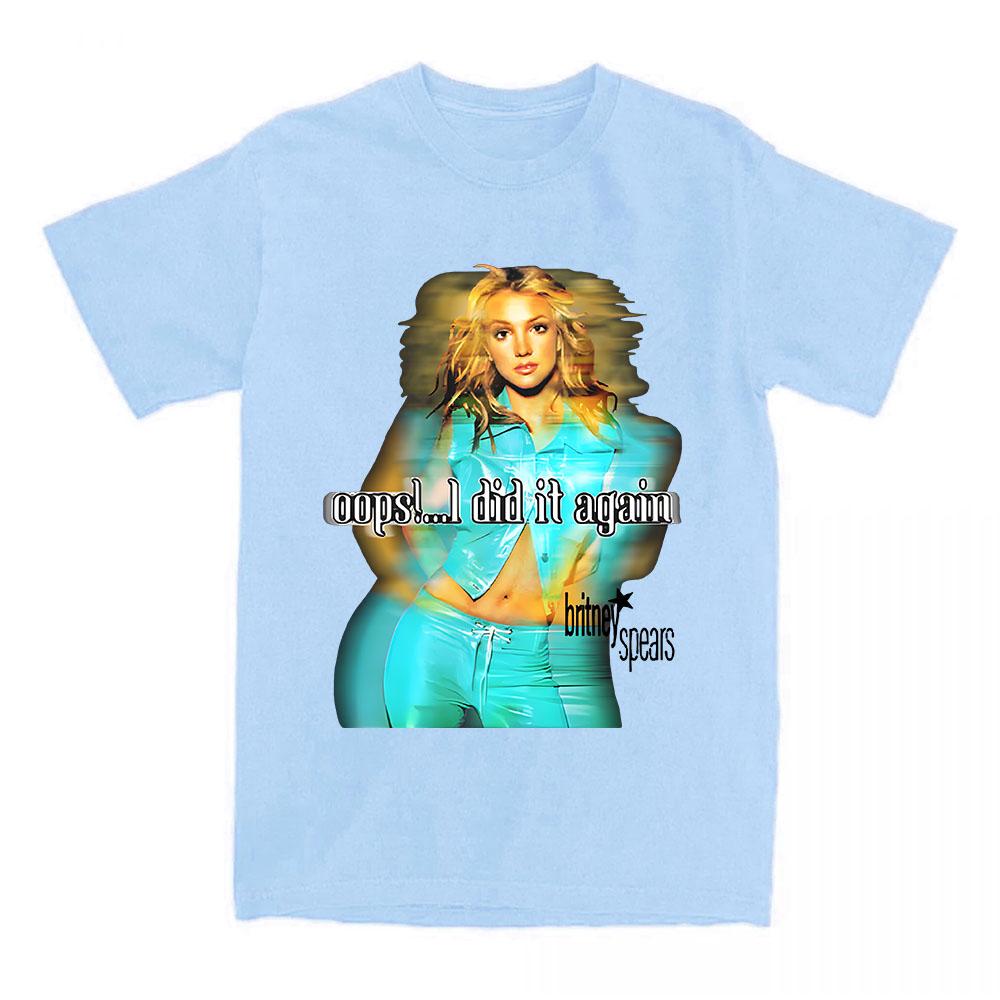 2025 Album Oops!... I Did It Again T-shirt Singer Graphic Tshirt Women Men Clothes Summer Cotton Unisex Streetwear