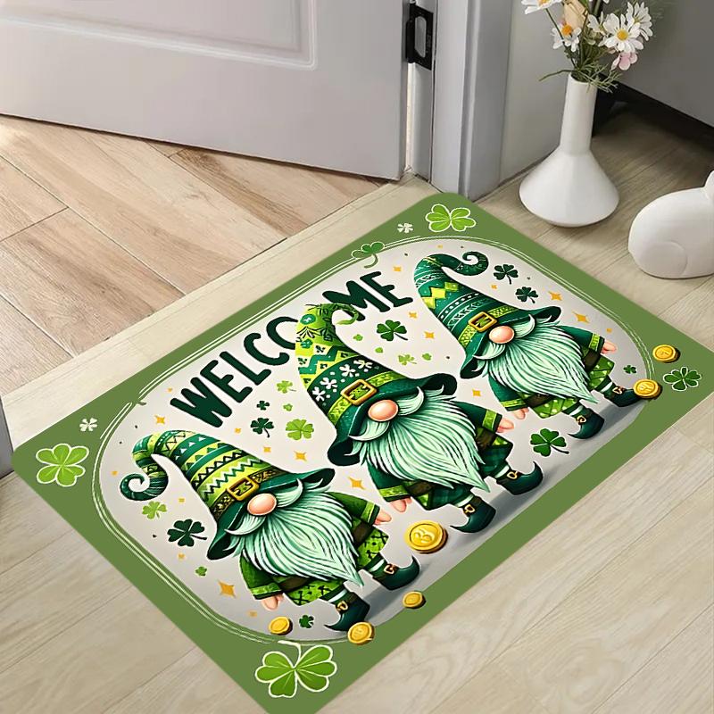 Easter Gnome Bunny Carpet Mat Rug Home Decoration Living Room Bedroom Floor Decor Spring Festival Non Slip Rugs Home Door Mat