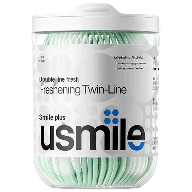 Usmile Double-Line Dental Floss Picks