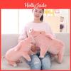 Simpatico peluche a forma di maialino rosa, morbido e soffice, ideale come cuscino per dormire, disponibile nelle misure 25/40/60 cm. Dimensioni comode.