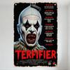 Terrifier Horror Movie Clown Metal Tin Sign Vintage Distressed Wall Plaque for Home Bar Man Cave Decor Artwork