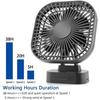 NEW Mini USB Fan Rechargeable Battery Fan with Timer Strong Wind 3 Speed 7 Fan Leaf Desktop Portable Office Camping Outdoor