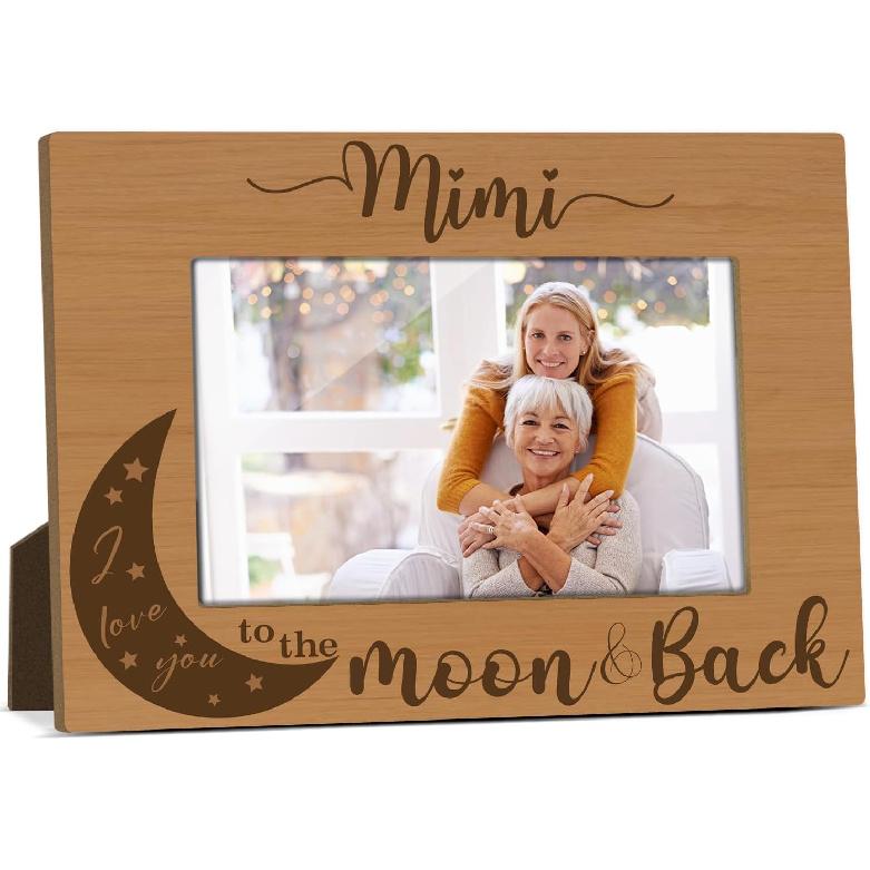 Mommy And Me Mom Picture Frame Wooden Photo Frames 4x6 for Mothers Day Picture Frame Desk Pictures Frames for Mother's Day Decorations for Mothers