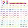 12-120 Farben Marker Set Doppelspitze Pinselstift Feine Spitze Malen Aquarell Kunst Marker Stifte für Manga Kunst Zeichenzubehör