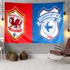 Football Club Cardiff Tapestry, Unique Design Tapestry, Wall Decor for Bedroom,Livingroom, Playroom,Heartwarming Fan Holiday Gifts