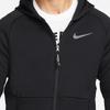 Nike Fleece-Lined Warm Training Hooded Jacket With Logo Men Outerwear Black DD2125-010