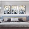 Póster de Hojas de Palma Doradas Abstractas Pintura en Lienzo de Plantas Nórdicas Naturaleza Muerta Arte de Pared Imágenes para Sala de Estar Decoración Interior del Hogar