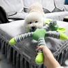 Indestructible Dog Toys for Aggressive Chewers Large Breed Squeaky Plush Chew Toys Puppy Teething Toys for Dental Care Molar
