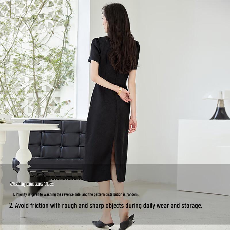 VICTORIA&VERA New Chinese Style Jacquard Qipao Dress