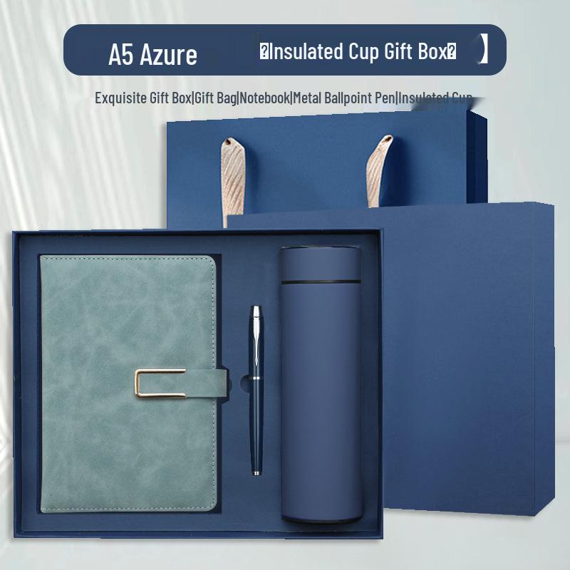 Notizbuch A5 mit individuellem Logo Geschenkset für Geschäft & Meetings