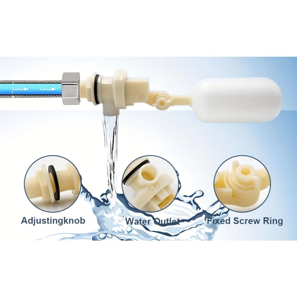 1/2Pcs Float Valve Stable Water Float Valve Shut Off 1/ 2" Automatic Waterer Bowl Fill Feed Water Trough Horse Cattle Sheep Pig Dog Water Float Valve
