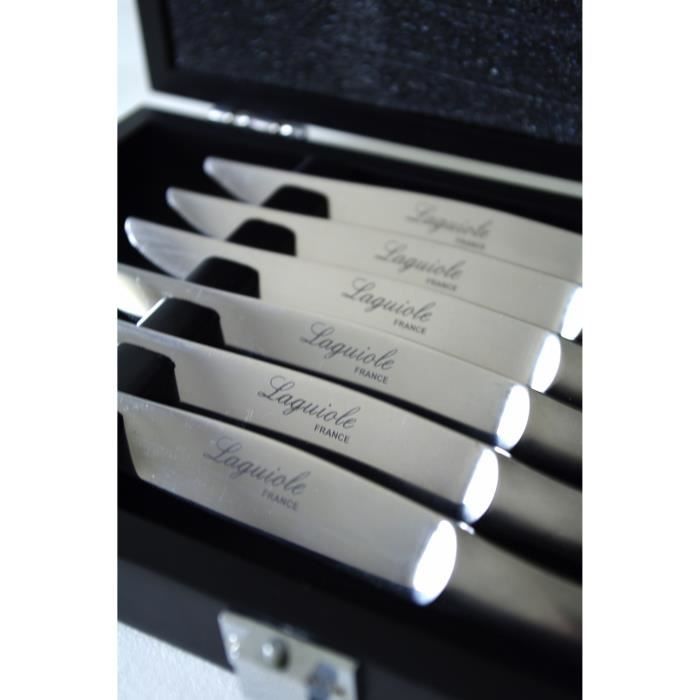 Coffret de 6 couteaux laguiole forgés