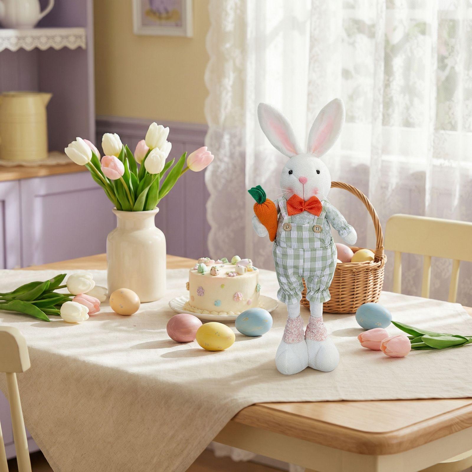 

Пасхальная подставка для растяжки, Обнимающие морковки, Кукла-гном One Size зелёный