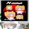 Personalized LankyBox - Foxy Background Tapestry,Custom Name Birthday Party,Multifunctional Wall Decoration for Home Decor,Various Occasions