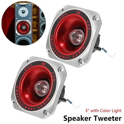 1/2Pcs 3" Speaker Tweeter 100W Loudspeaker Treble Durable Piezo Tweeters  for Head