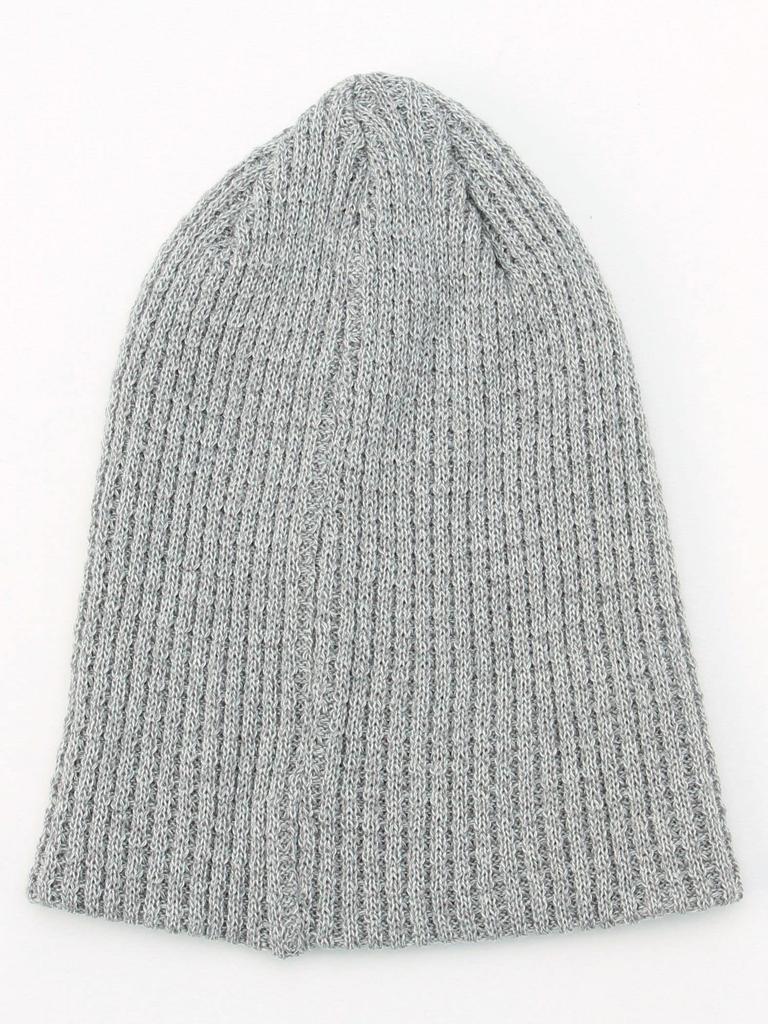 Beams O.LOOSE Beanie Knit Cap (11412520428), Men's, Gray, Free Size (11412520428)