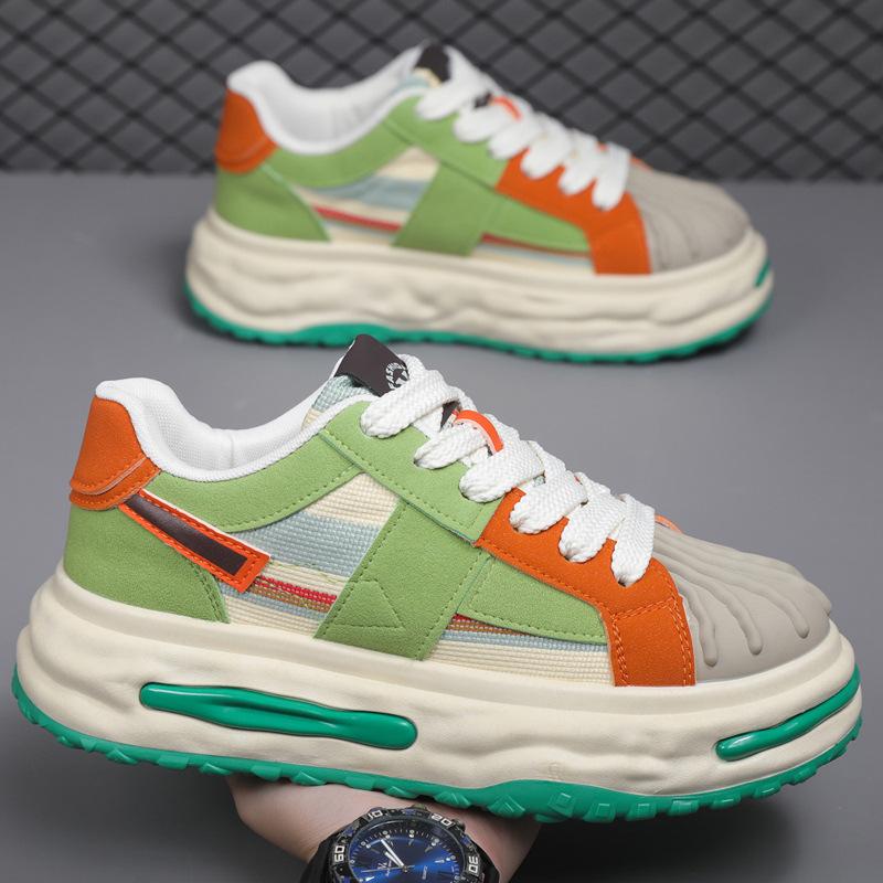 Chaussures pour hommes 2025 nouvel été chaussures de skate respirantes chaussures décontractées tendance pour hommes chaussures de sport de course à pied à absorption de chocs ultra-légères pour hommes