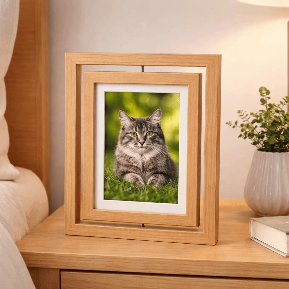 Durable Pet Memorial Frame Double Sided Personalized Photo Frame Pet Photo Frame  Sympathy Gift