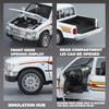 Miniatures 1/32 Toyota Hilux Off Road Pickup Truck Alloy Diecast Model Sound & Light Pull Back Toy Birthday Present for Children
