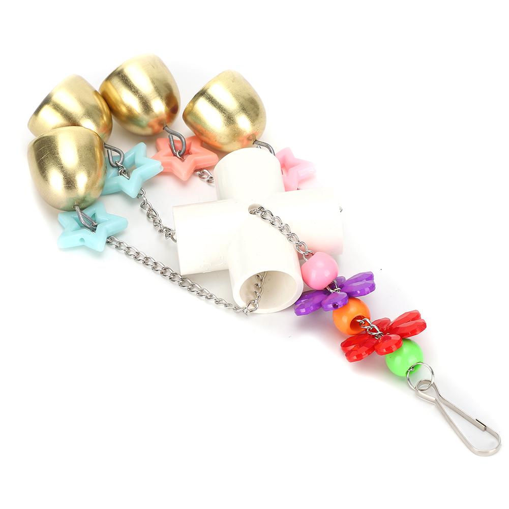 Niedliche Papageien Spielzeug Vogel Spielen Beißen Hängende Glocke Vogelkäfig Dekoration Spielzeug Zubehör