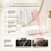 Unisex Transparent Essential Oil Massage Comb Reservoir Rolling Teeth Ergonomic Design for Comfortable Scalp Massage