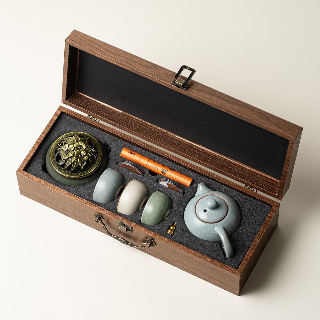 Guochao merchandise tea set gift set company to give customers gifts practical corporate business gifts