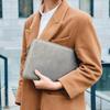 Zipper Laptop Sleeve Bag PU Leather Laptop Sleeve Portable Laptop Case  Daily Commute