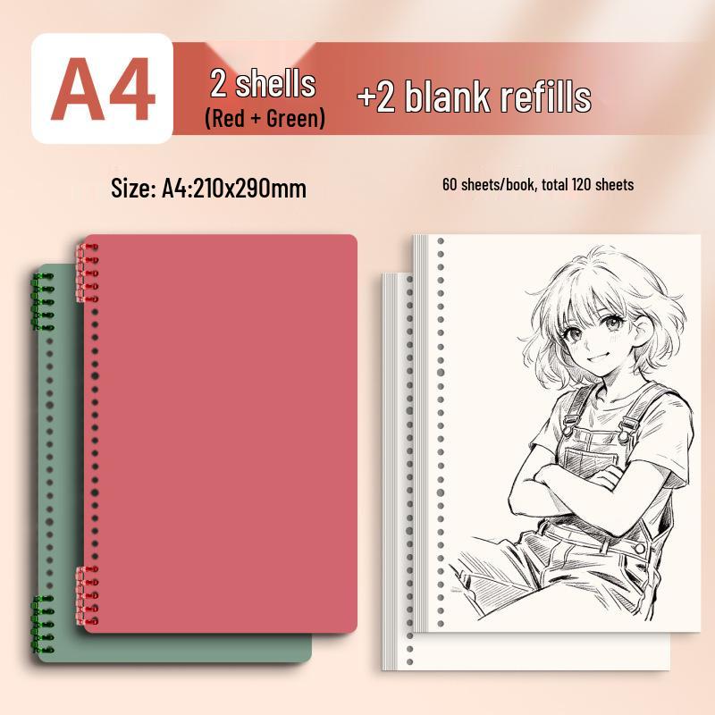 Morandi Detachable Student Sketchbook - Thick, Comfortable, Colorful Art Drawing Pad