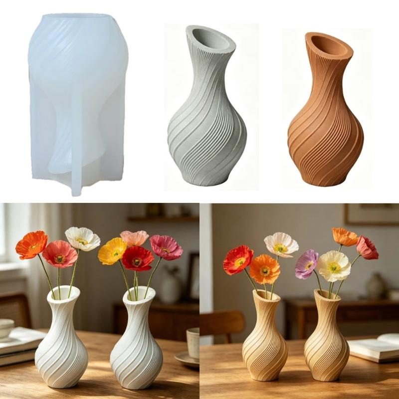 Vases Resin Mold Jewelry Jar Silicone Mould for Epoxy Resin Casting Home Decorations Ornament Molds for DIY Crafts