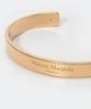 Maison Margiela Bangle SM1UY0066 SV0158 Logo Yellow Gold Plating Burattato Brand 5 Women's Size [Used]