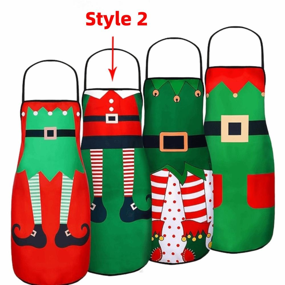 Verstellbare Design-Küchenschürze Lebkuchenmann Kochschürze Weihnachtsschürze Weihnachtsfeier