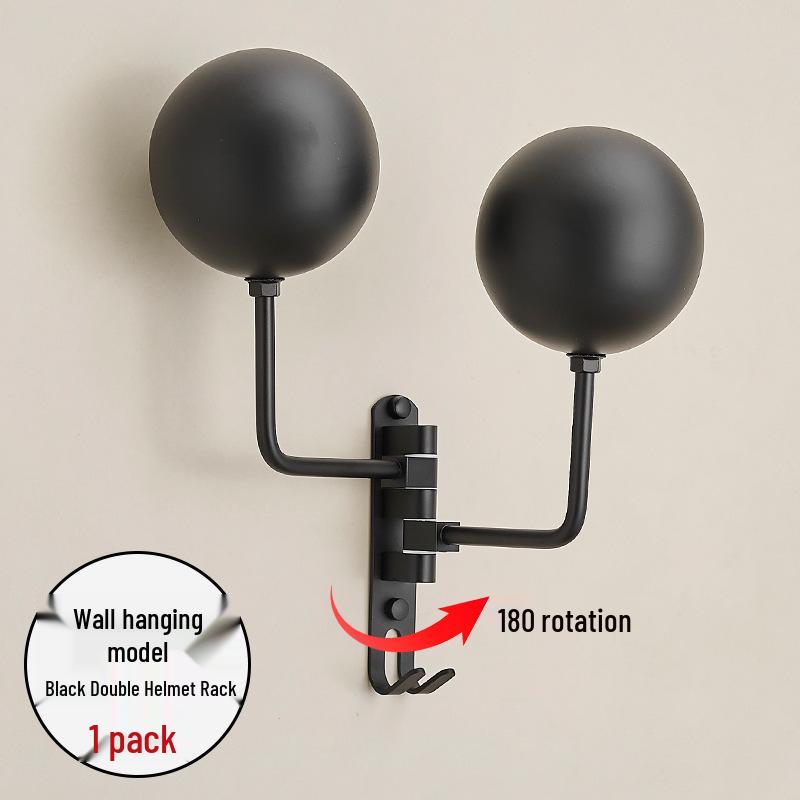 Punch-free Wall-mounted Helmet & Hat Storage Rack for Various Holders