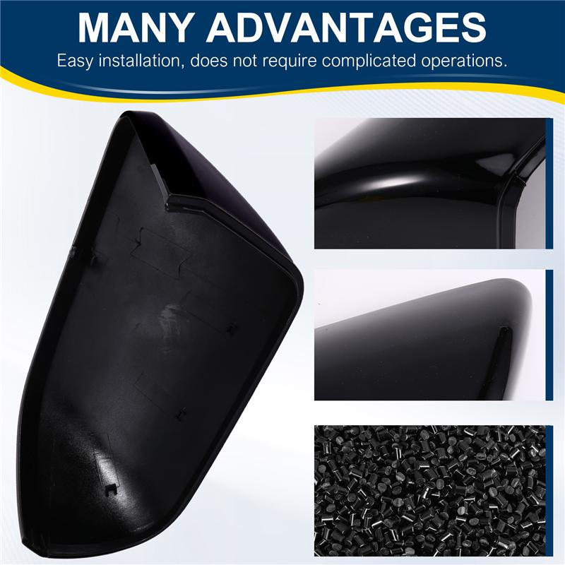 L10A For Ford Mustang US 2015- Rearview Mirror Covers Side Door Wing Mirror Shell