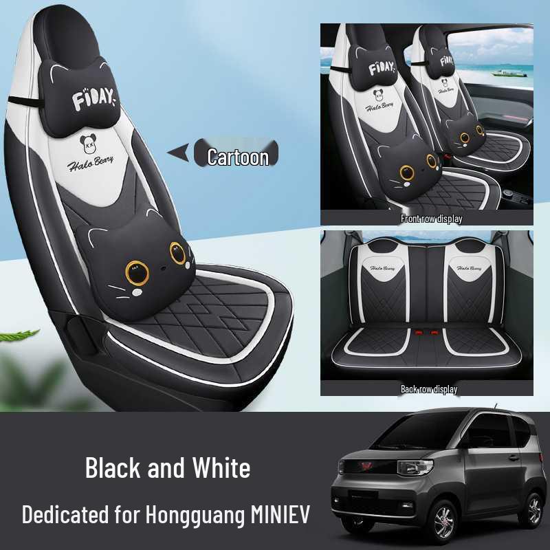 Wuling Hongguang MiniEV Macaron Seat Covers: Full Coverage, All-Season, 2020-2023