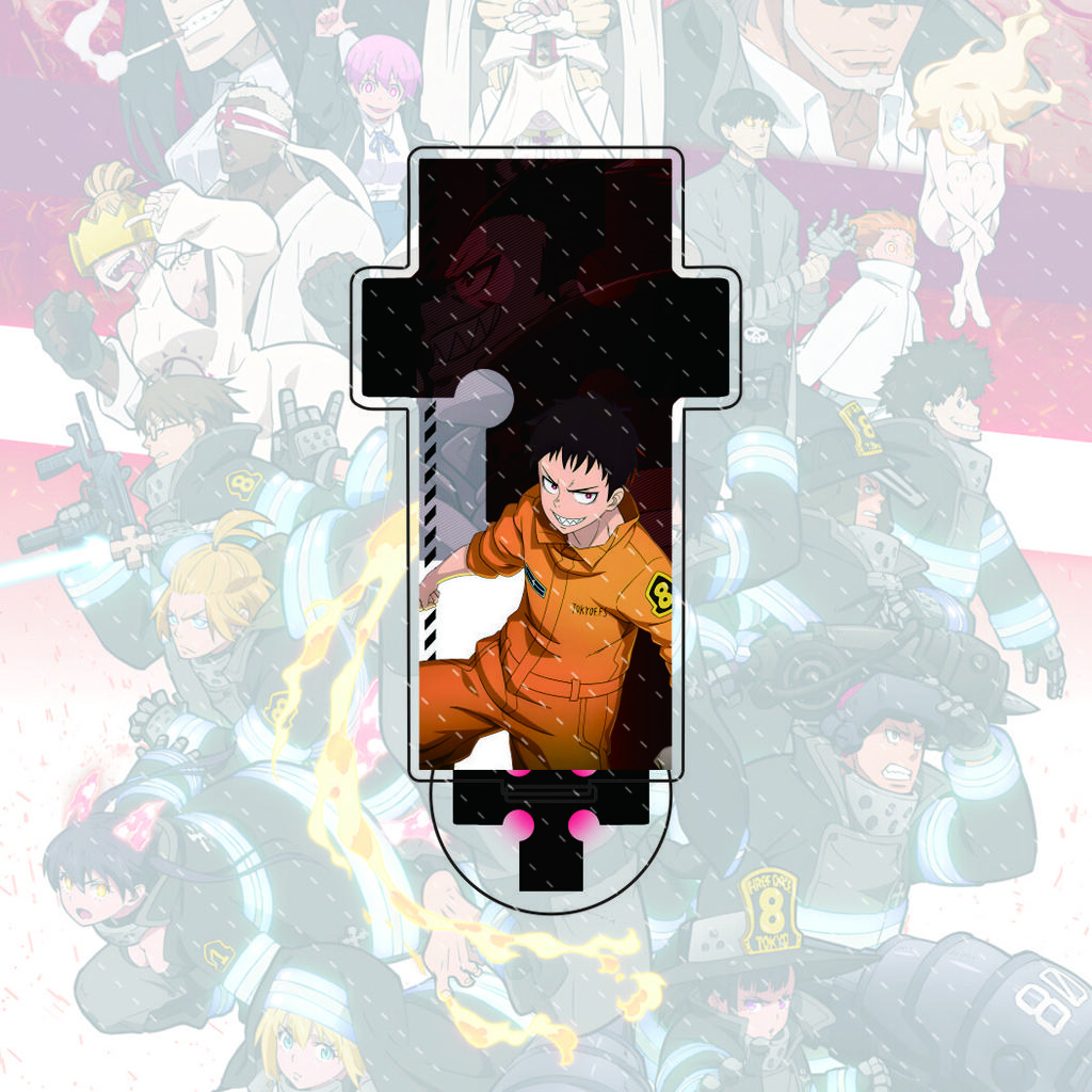 Anime Fire Force Enn No Shouboutai New 15cm Acrylic Stand Figure Standing Model Desktop Decoration Gift
