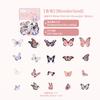 40 Sheets Various Colorful Butterfly Stickers, Dreamy Style Journal Collage, Student DIY Decor Waterproof Stickers