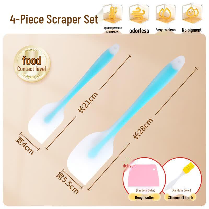 Integrated Silicone Baking Scraper Spatula