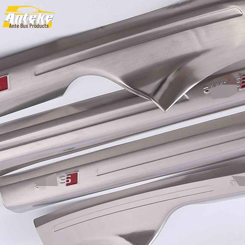 16 A4L Stainless Steel Sill Strips: Tailgate and Trunk Protection Decor