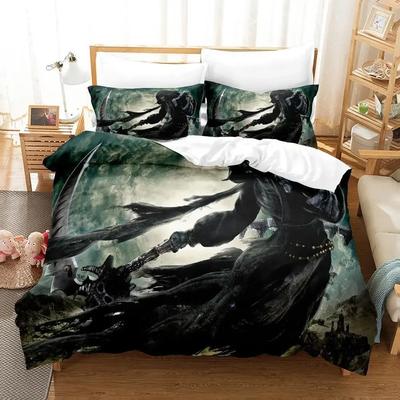 Comfortable Anime Print Duvet Cover Set With Duvet Cover And Pillowcases Single Twin Full Queen King Sizes For Adults And Kids