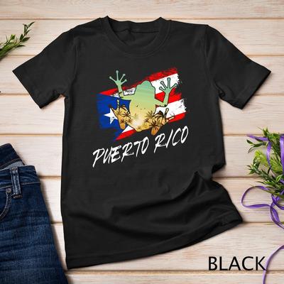 Puerto Rico Frog Puerto Rican Roots Coqui Taino Boricua Unisex T-shirt