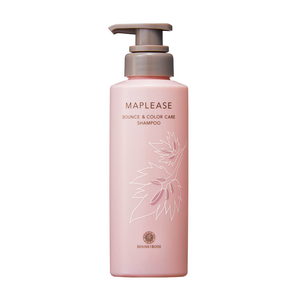 

House of Rose Mapleese Bounce & Color Care Shampoo 300mL Hair care Silicone-free Hair color retention Roots Firmness Strength Made in Japan Gift for