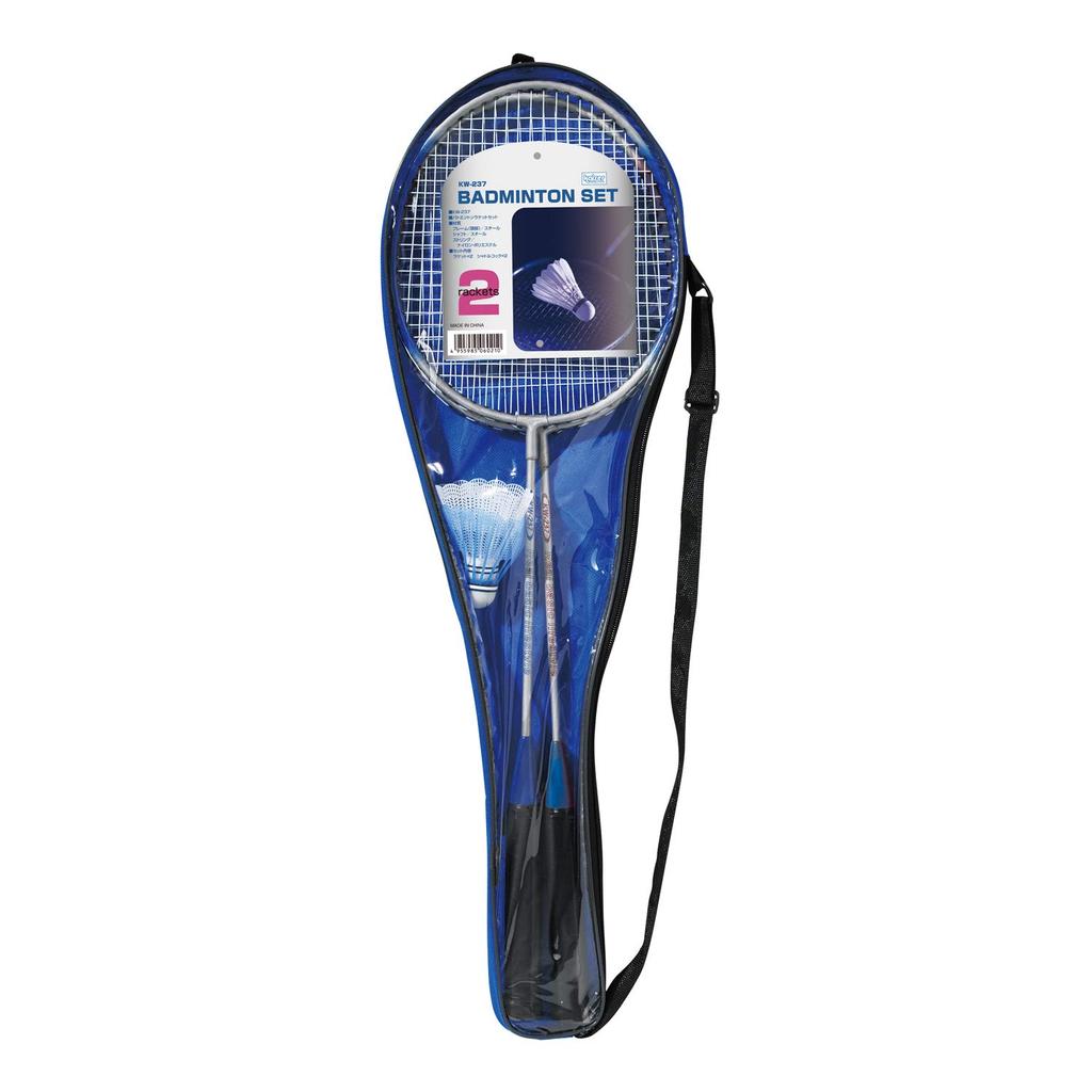 KAISER Badminton Set KW-237 Racket Shuttle Leisure Family Sports Blue Approx. 200x26x650mm