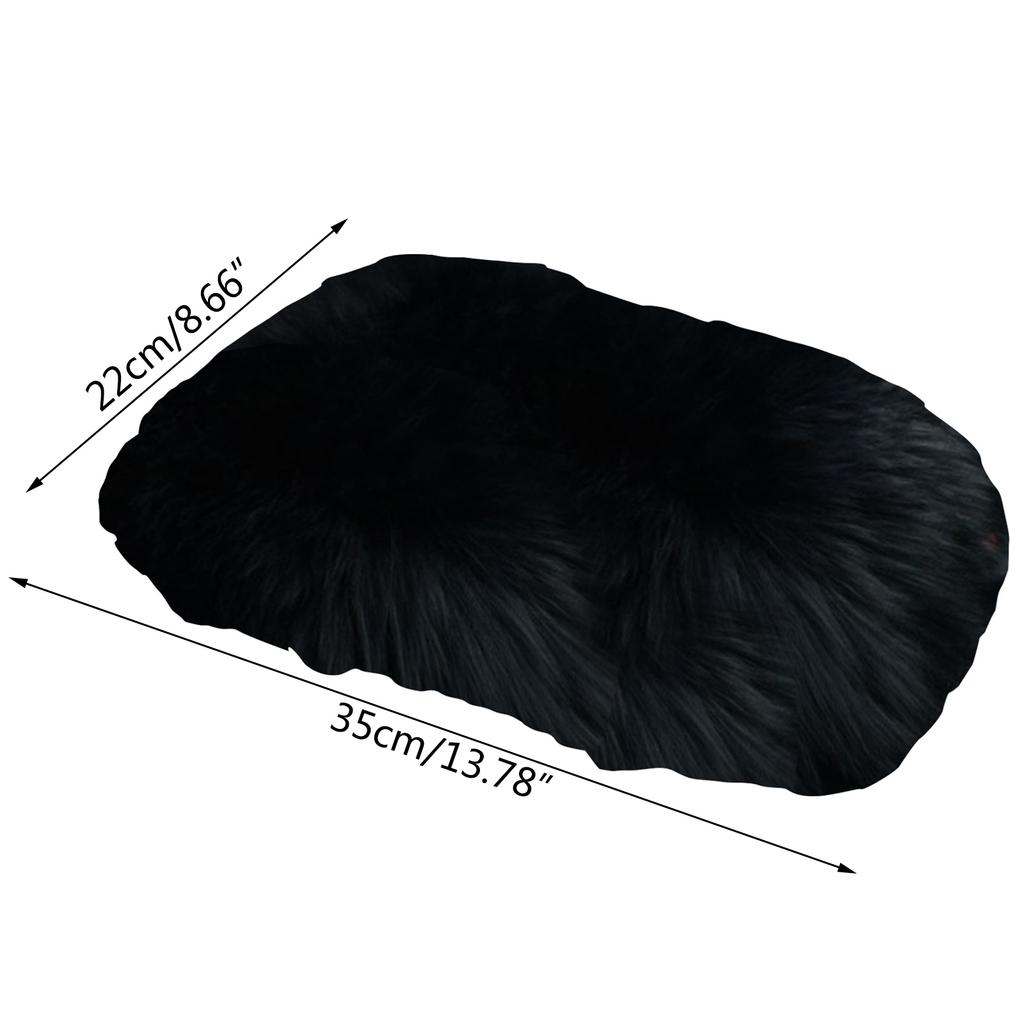 Furry Armrest Cover Car Sheepskin Wool Fur Soft Auto Center Console Cover Universal Truck Armrest for Seat Box Pad for W